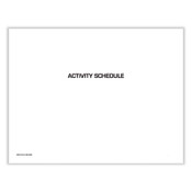 Unicor 7510016650585 Activity Schedule, 11 x 9, White Cover, 12-Month (Jan to Dec): 2024, 10/Pack Item: UCR6650585